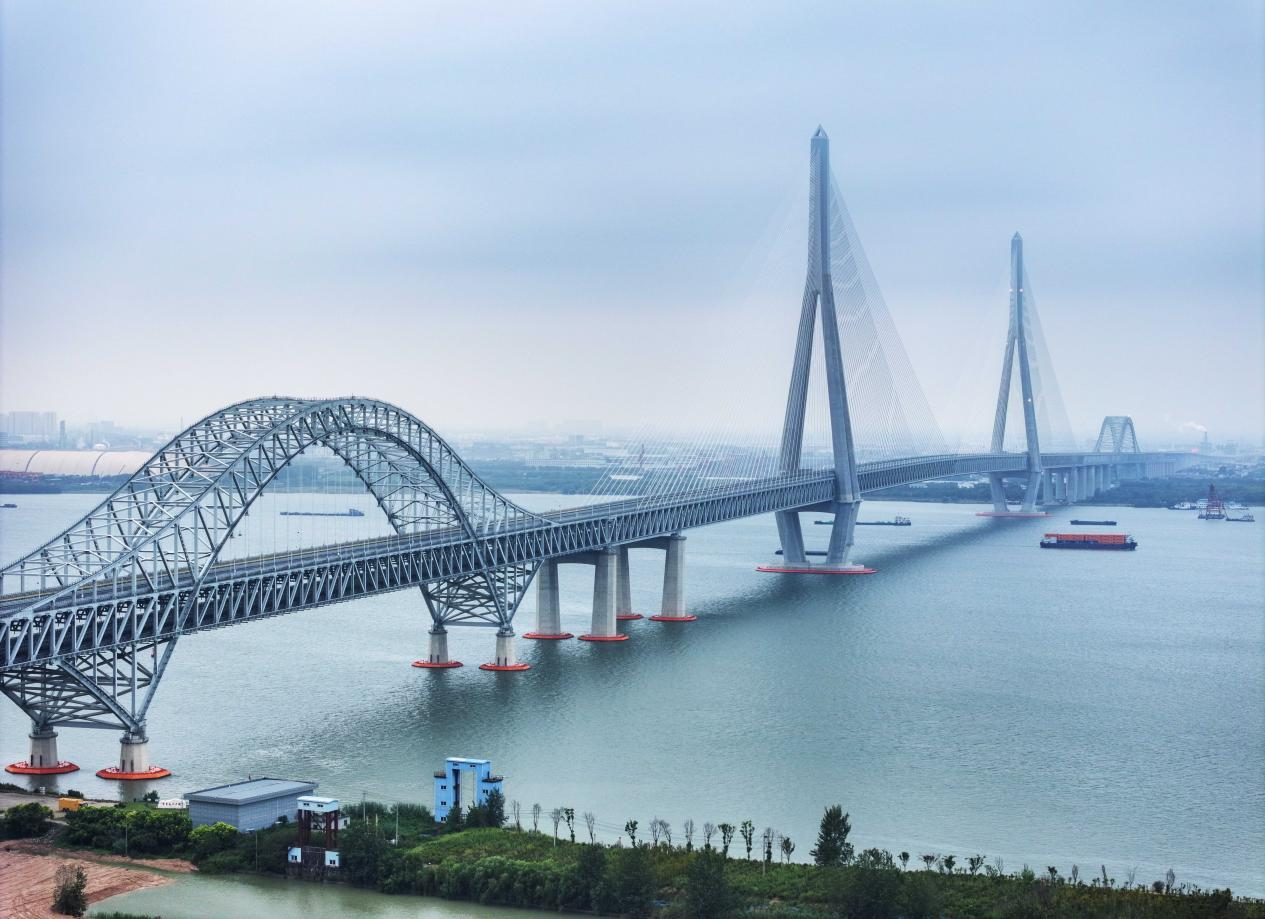 常泰長江大橋通車。顧繼紅攝
