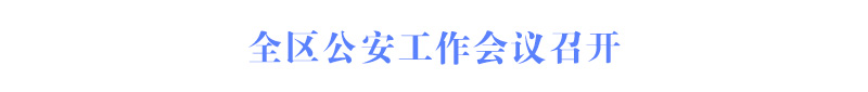 全區(qū)公安工作會議召開