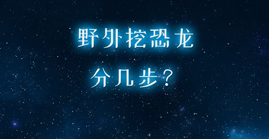 野外挖恐龍分幾步？